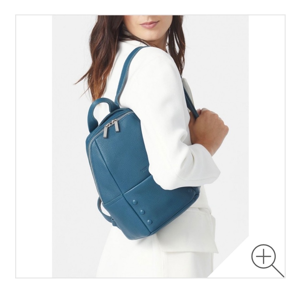 Hammitt Limited edition hunter Medium occasional teal brushed silver backpack